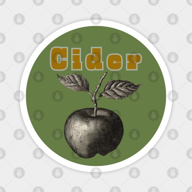 Cider. Classic Pomme Apple Style Magnet by SwagOMart